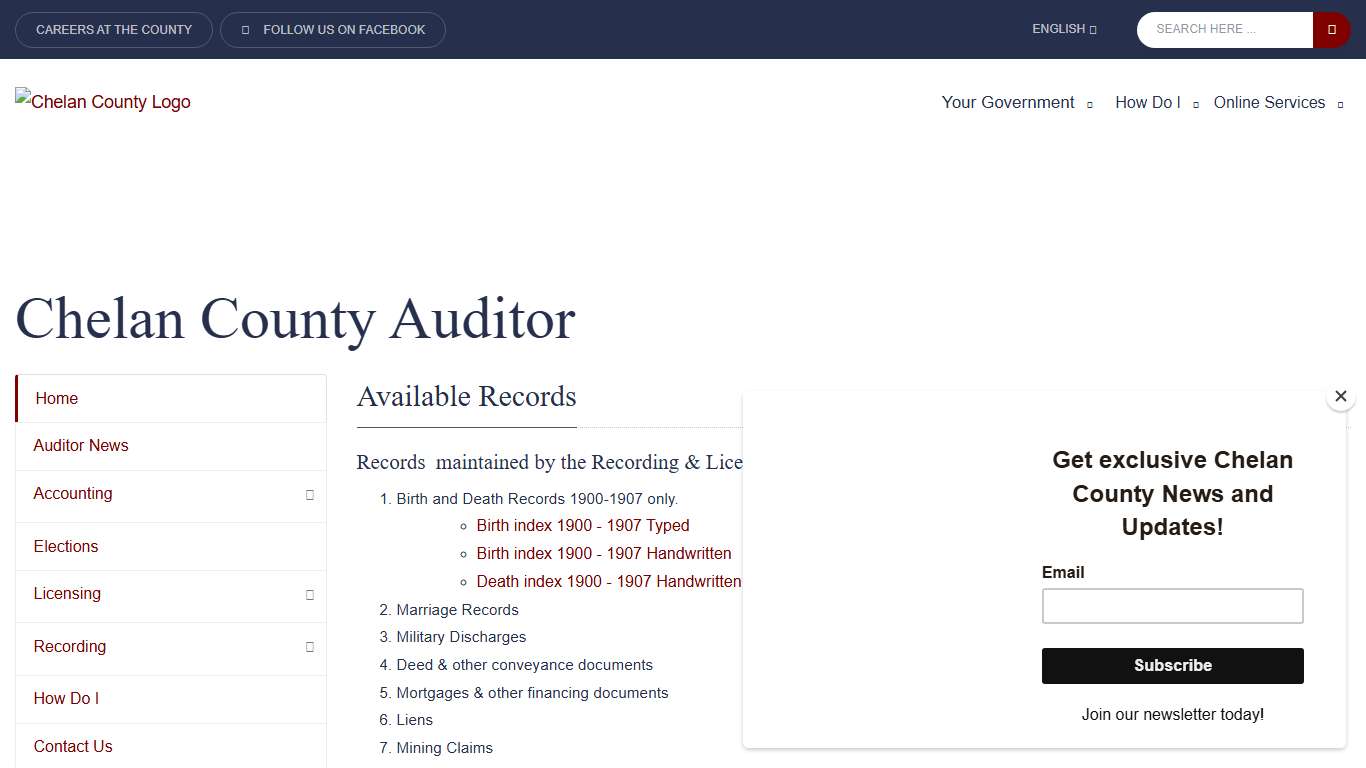 County of Chelan, Washington